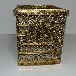 Vintage Brass Tissue box  cover